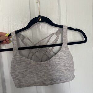 Heather Grey Lululemon Free to Be Bra - Size 8